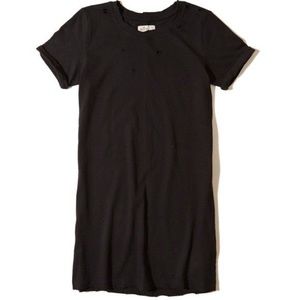 Juniors Hollister distressed t shirt dress